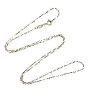 Vintage Gold-Tone Sterling Silver 925 Cable Chain Necklace 19"
